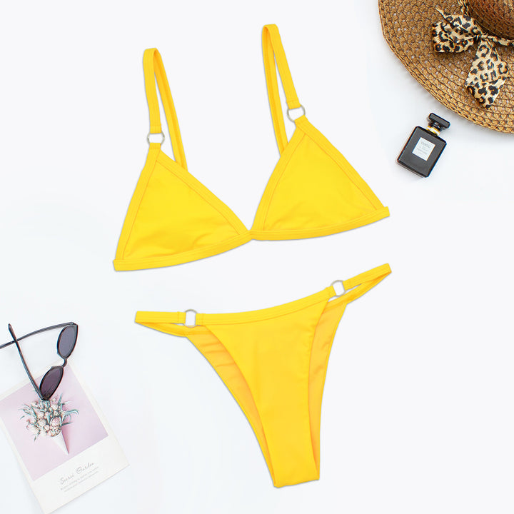 Dame Triangel-Bikini-Sæt med justerbare stropper og elegant snit Stilla
