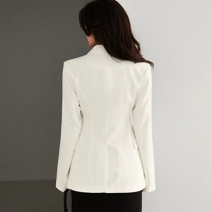 Dame Smart Blazer-sæt med tætsiddende snit og elegante ærmer Stilla
