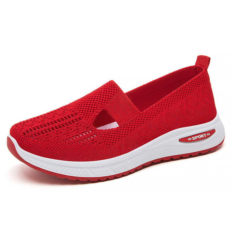 Femme Åndbar Slip-On Fritids-Sneakers med Fleksibel Ventilation Stilla