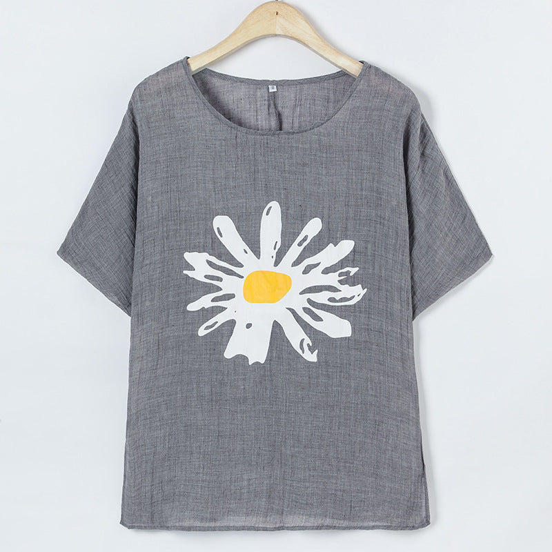 Dame Casual Grafik T-shirt Stilla