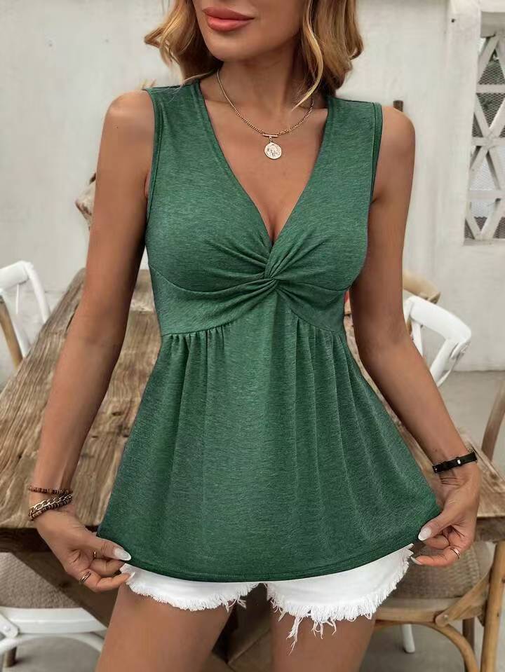 Dame Casual Ærmeløs Twist-Top Stilla