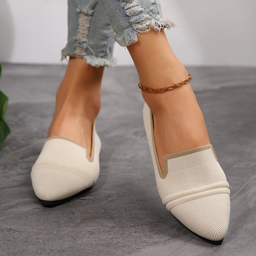 Dame moderne Ballerinas med åndbart overmateriale og fleksibel fodseng Stilla