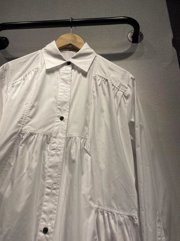 Dame Oversized Skjortekjole med frisk skæring og elegante knapdetaljer Stilla