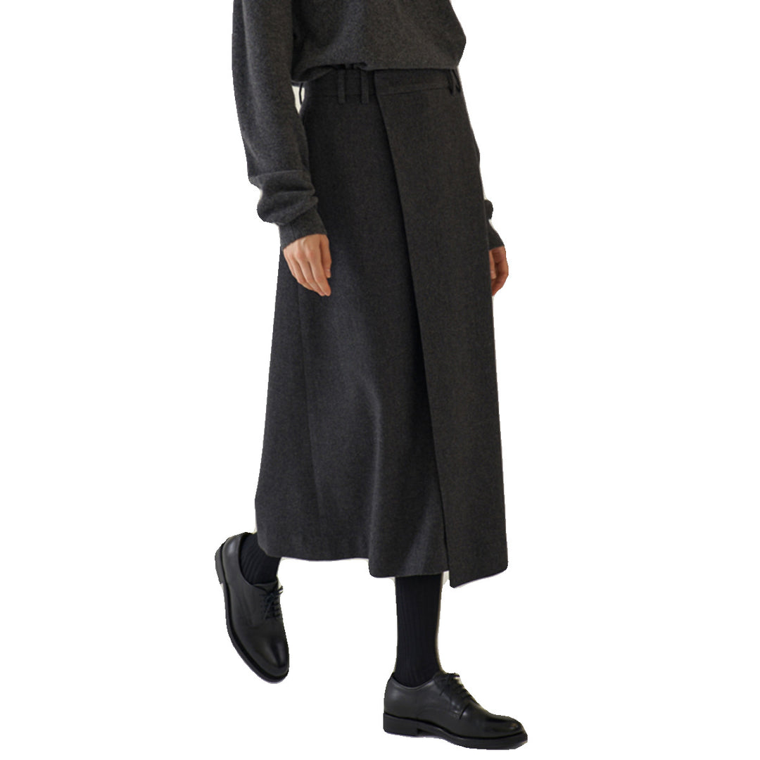 Dame Elegante Maxi-nederdel med høj talje og flydende snit Stilla