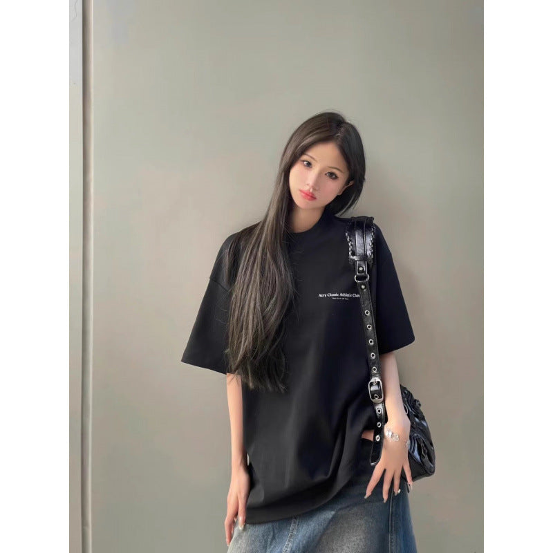 Dame Sports T-shirt med elegant tryk Stilla