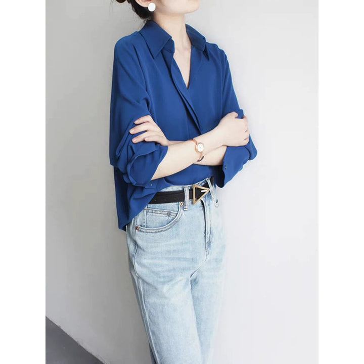 Dame elegant bluse med moderne snit og høj kvalitet detaljer Stilla