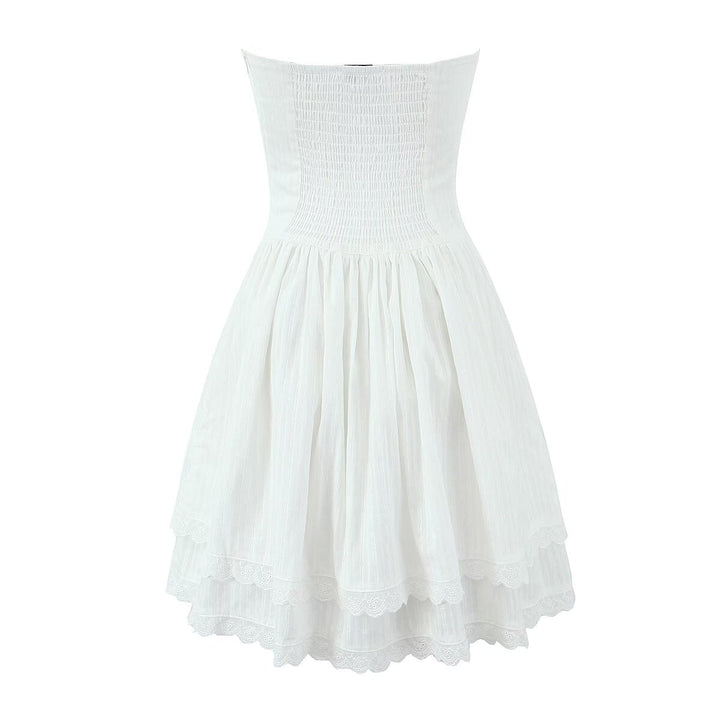Stilla | Trendy Brystdetalje Mini Skørtedragt