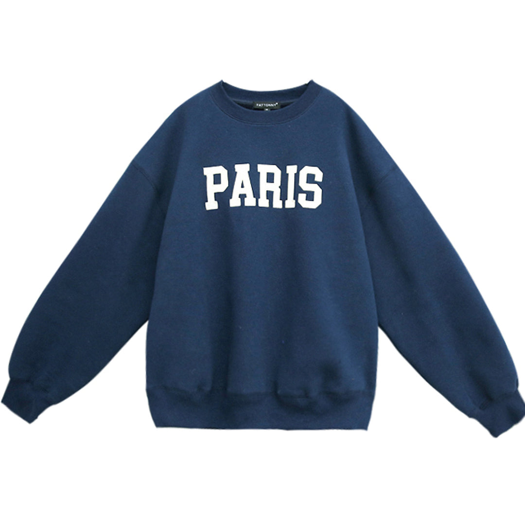 Dame casual sweatshirt med karakteristisk skrift Skovae