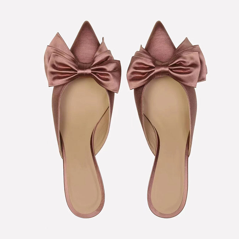 Femme Sløjfe-dekorerede Slingback-Hæle Stilla