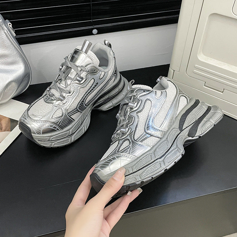 Dame Chunky Sneakers i moderne sporty design med åndbart mesh-overflade og dæmpende sålprofil Stilla