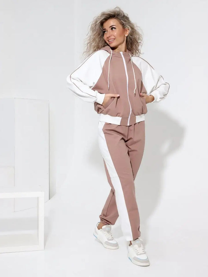 Kvinders sporty hoodie og jogger sæt Skovae