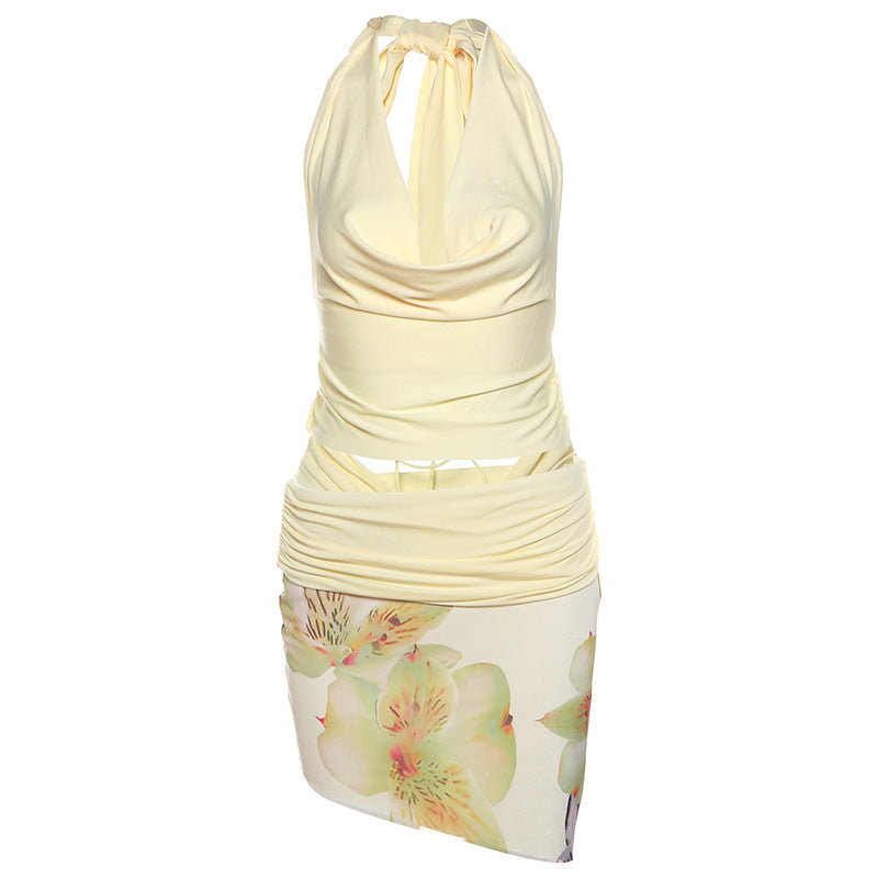 Dame Elegant og figursyet Minikjole med Blomsterprint Stilla