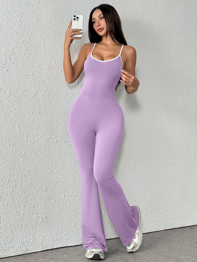 Dame jumpsuit med spaghetti stropper Skovae