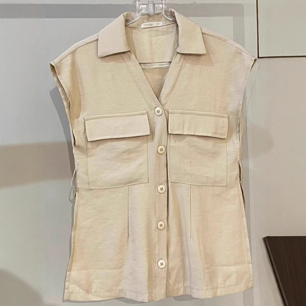 Dame Tailored Vest og Loose Bukser Sæt Stilla