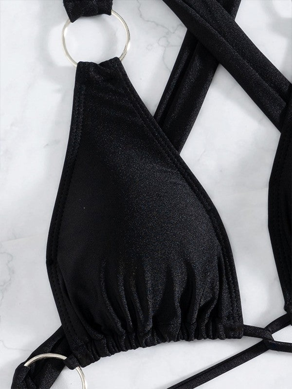 Dame Strop Cut-Out Badedragt Stilla
