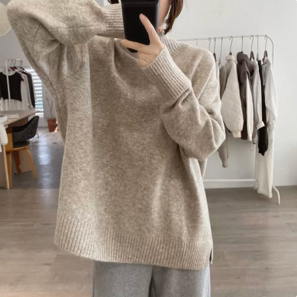 Femme Chunky Strik Højkrave sweater Stilla