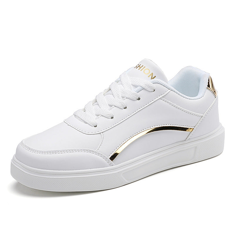 Unisex nan urbaner lavere city-sneaker med vegansk kunstlæder, diskret metallic dekorkant og støddæmpende EVA-sål Skovae