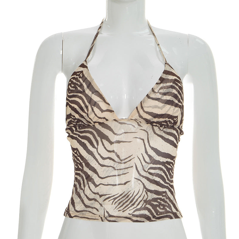 Dame dyreprint top Skovae