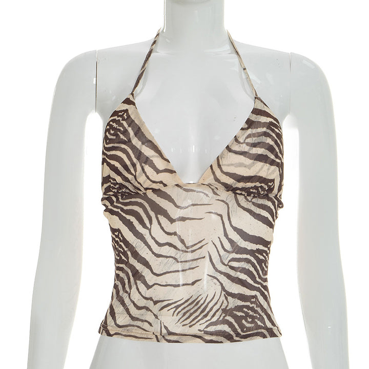 Dame dyreprint top Skovae