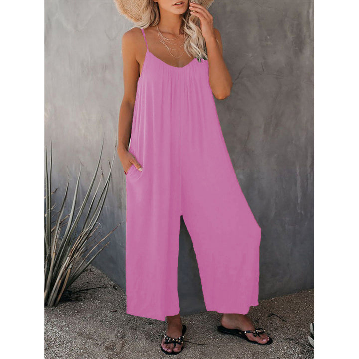 Dame let ærmeløs jumpsuit med lommer Stilla