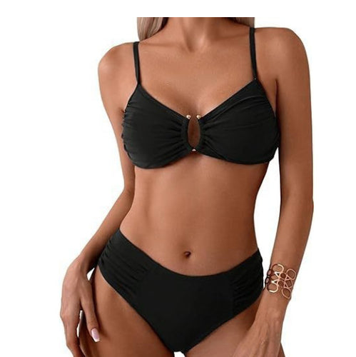 Dame justerbar flæse-top bikini sæt Stilla