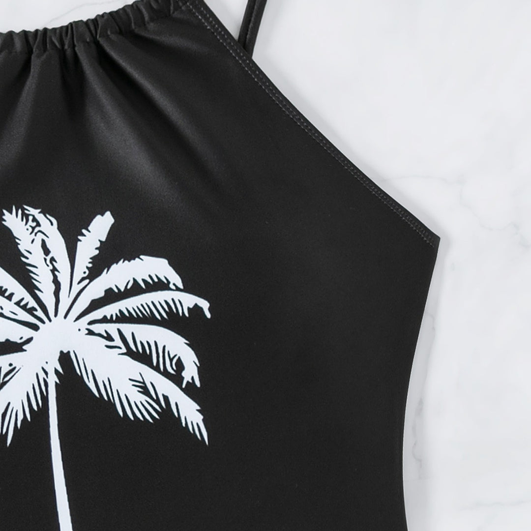 Dame Tankini med elegant palmetema Skovae