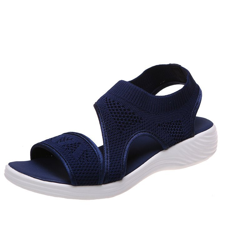 Dame Comfort-sandaler med elastisk overdel og åndbar sål Stilla