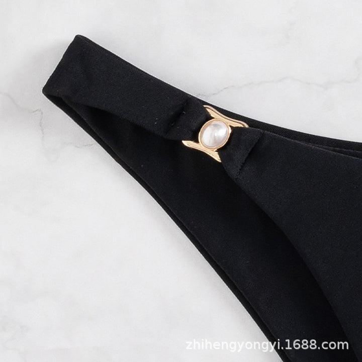 Damer Push-Up bikini med elegante stropdetaljer Skovae