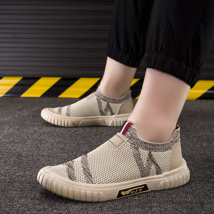 Herrer Bekvemme Fritidssneakers med elastisk overdel og skridsikker sål Stilla