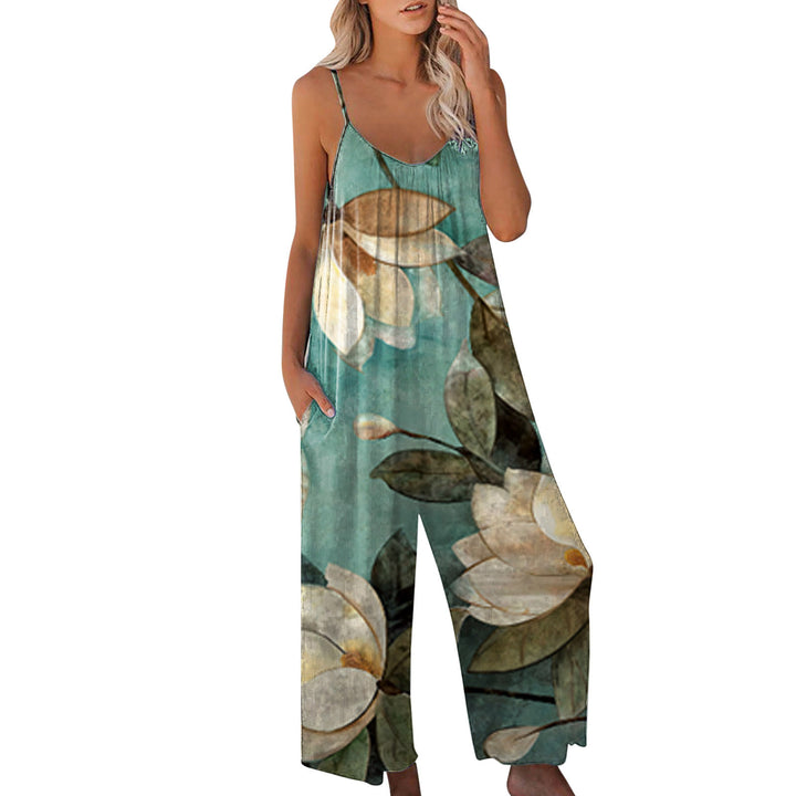 Dame Lang Jumpsuit med sidelommer og omvendt farvegradient Stilla