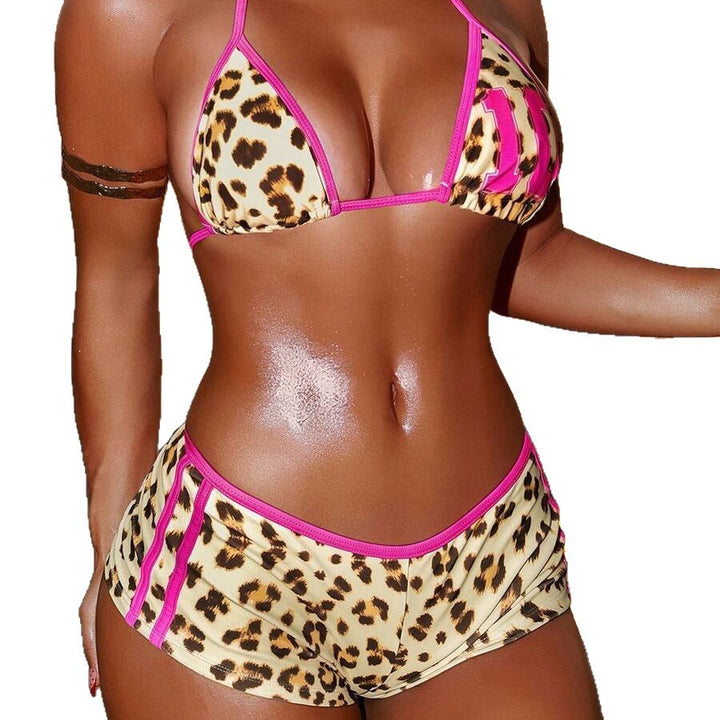 Dame Bikini-sæt med dyre leopardmønster og moderne snit Stilla