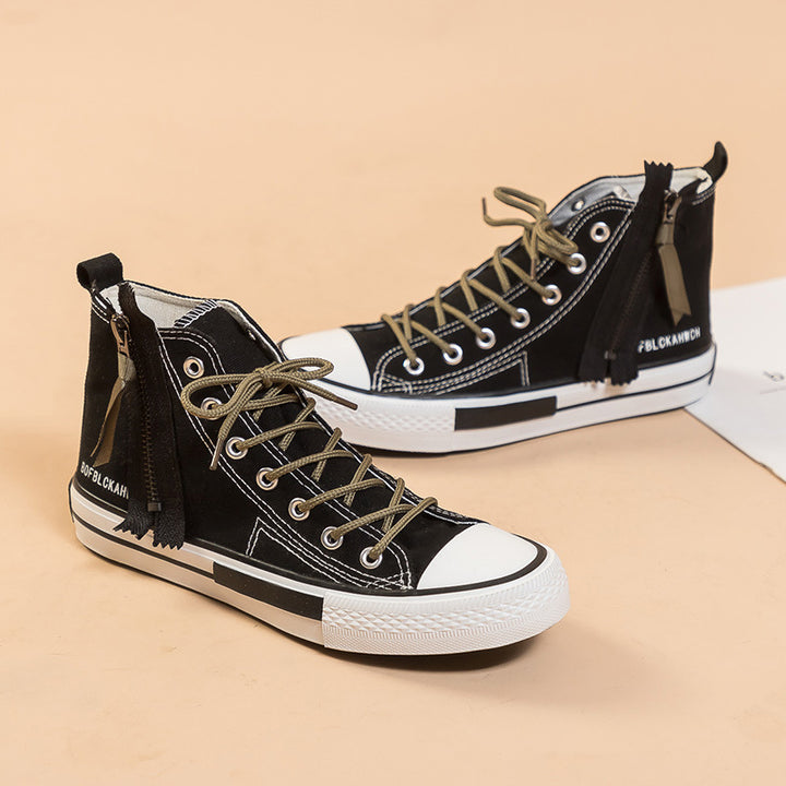 Dame Høje Sneakers med fleksibel lynlås og moderne snit Stilla