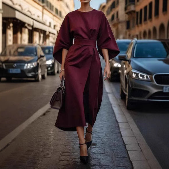 Dame elegant midi kjole Stilla