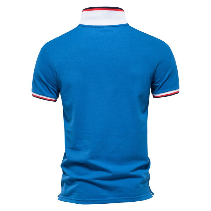 Herre polo t-shirt med ultramoderne krave og kontrasterende accenter Stilla