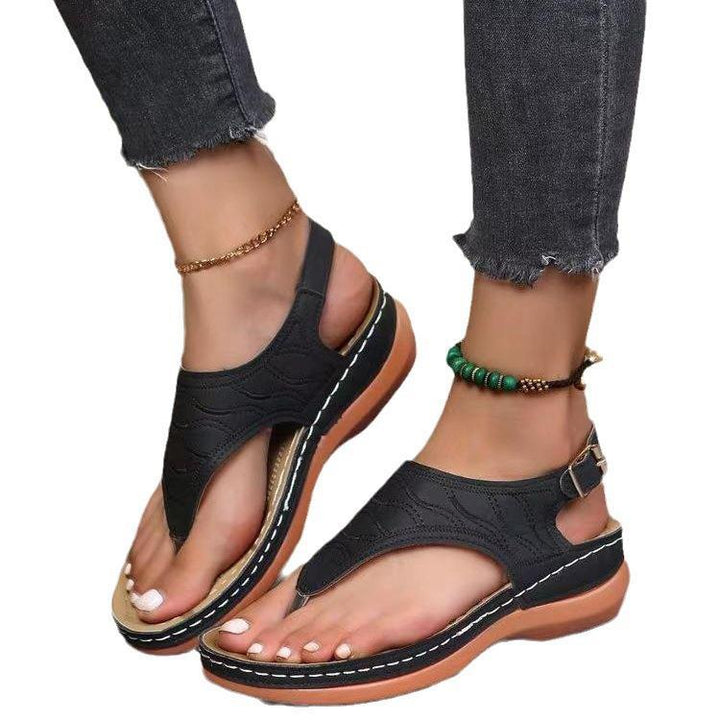 Dame elegante sandaler med justerbar hælrem og komfortsål Stilla