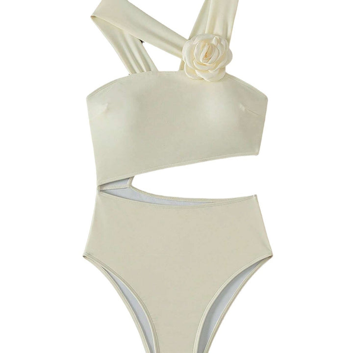 Femme Elegant En-skulder Badetøj Stilla