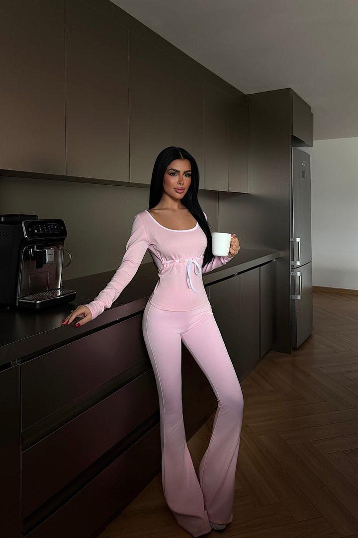 Women's long-sleeved combination transformation suit with drawstring Skovae