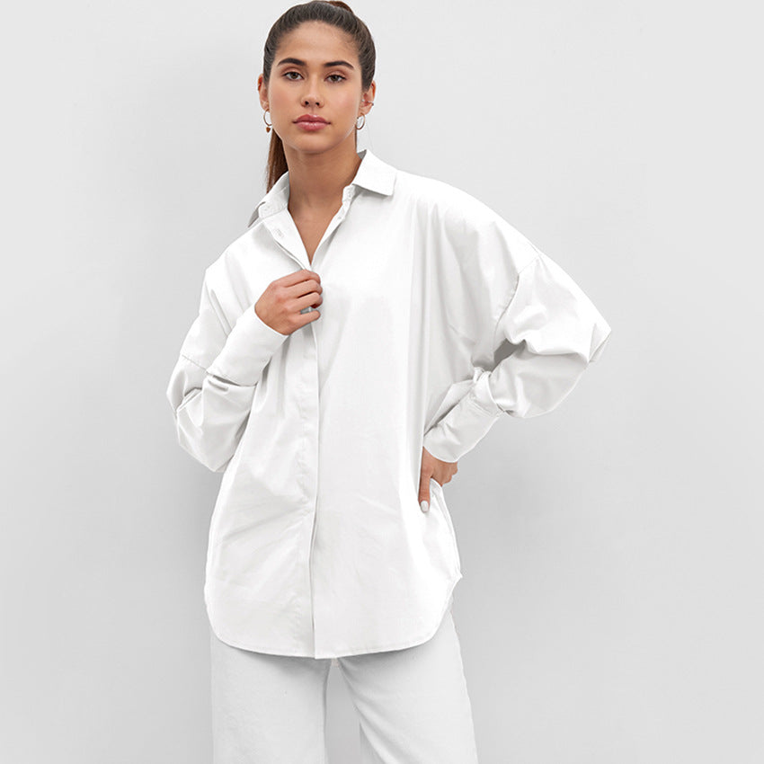 Dame Oversized Skjorte med afslappet snit og moderne detaljer Stilla