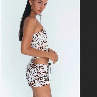 Femme Strapless Lagdelte Lagdelt Svømmedragt Stilla