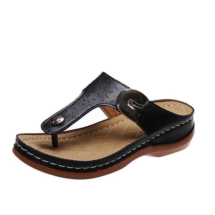 Dame Lukkede Tåsplit Sandaler med modigt Riemendesign og anatomisk Sål Stilla