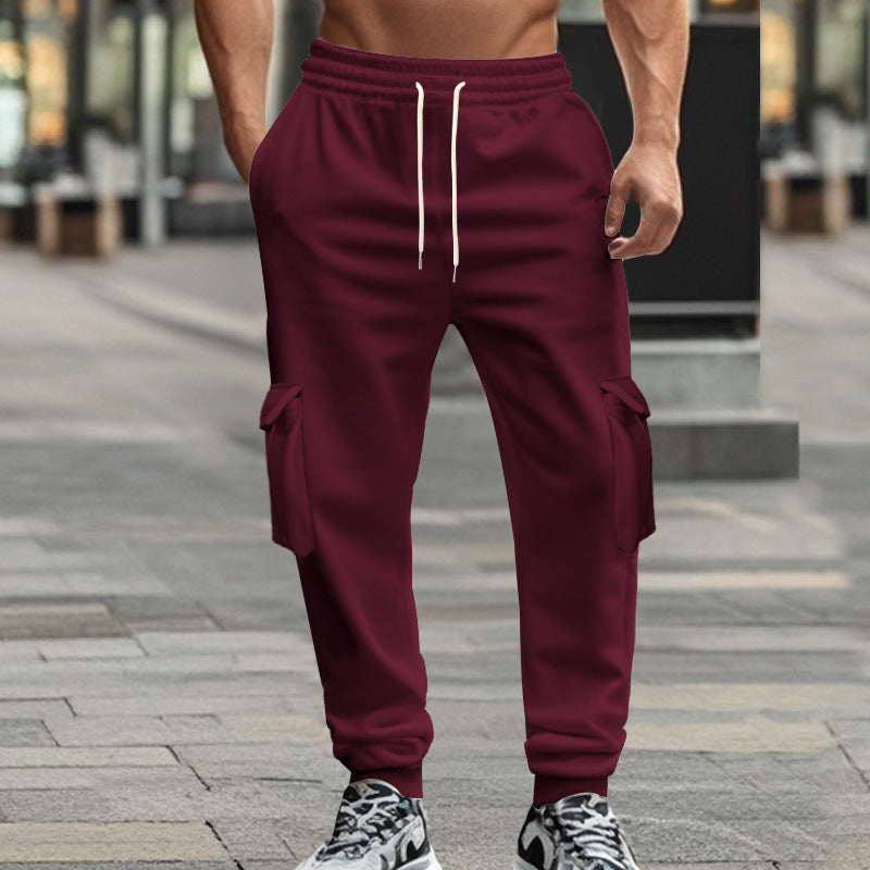 Herrer cargo-joggingbukser med elastisk talje og praktiske lommer Stilla