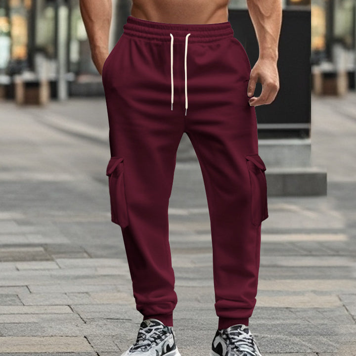 Herrer cargo-joggingbukser med elastisk talje og praktiske lommer Stilla
