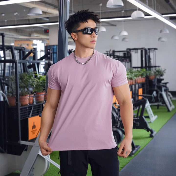 Herrer Åndbart fitnessoverdel med moderne snit og elastisk materiale Stilla