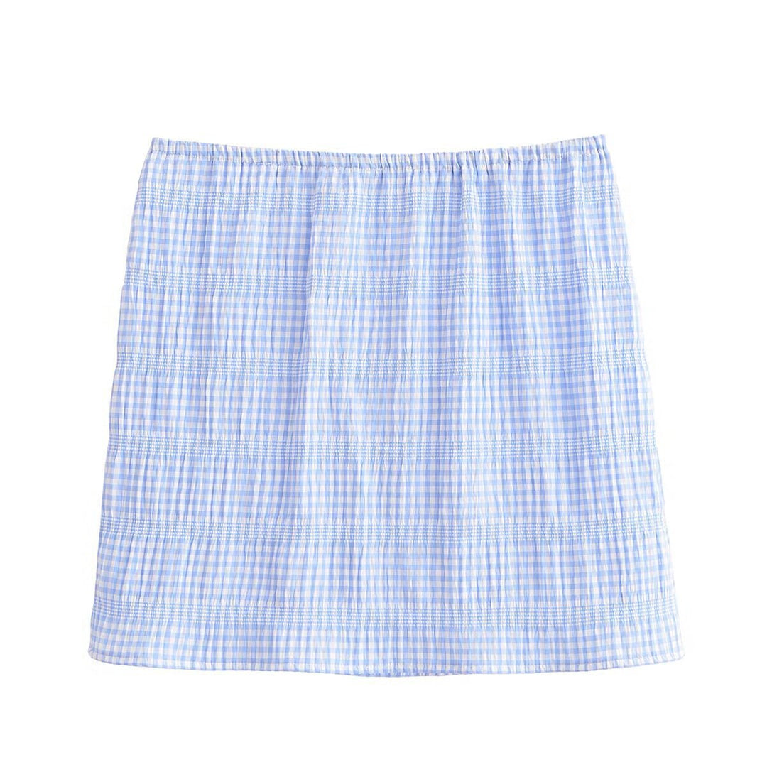 Dame strik sæt med ternet mønster Stilla