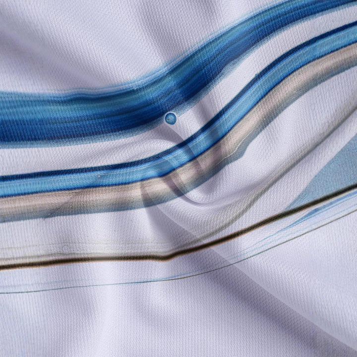 Herrer Poloshirt med moderne bølgemotiver Stilla