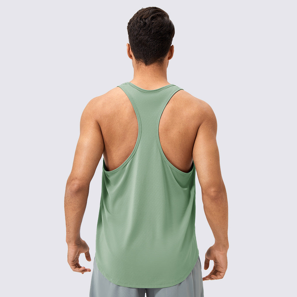 Herrer Sporty Muskelshirt med generøs rygudskæring Stilla