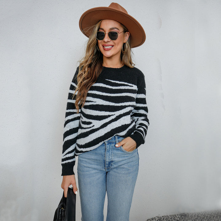 Kvindernes mønstrede sweater Stilla