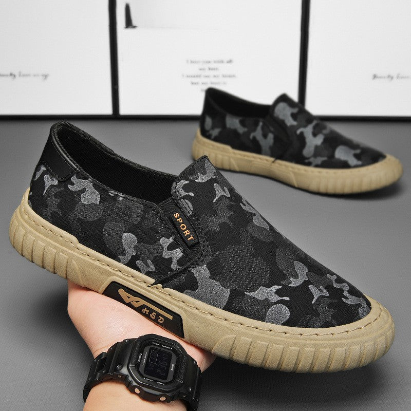 Herrer Elegante Camouflage Slip-On Sko med behagelig Indersål Stilla