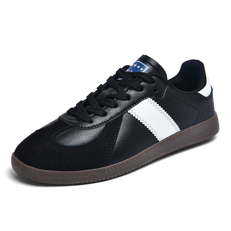 Unisex nan urbaner Tennis-Sneaker med velourslæder-overlays, polstret hælkant og vulkaniseret gummisål Skovae