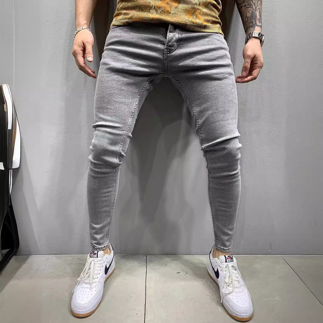 Herrer Slim-Fit Jeans med komfortabel Stretch-kvalitet og moderne vask Stilla